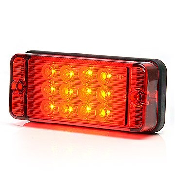 Strands Dimljus 12-24V Rött Glas.,E-Approved. i gruppen Billjud / LED-Belysning / LED-lampor / Bakljus hos BRL (872800269)