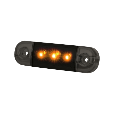 Strands Dark Knight Slim Sidomarkering 3 LED,Orange LED, Klart Glas i gruppen Billjud / LED-Belysning / LED-lampor / Extraljus hos BRL (872800332)