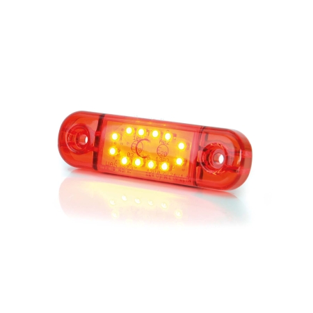 Strands Positionsljus Röd Slim 12 LED,9-36V IP68. E-Märkt. i gruppen Billjud / LED-Belysning / LED-lampor / Positionsljus hos BRL (872800344)