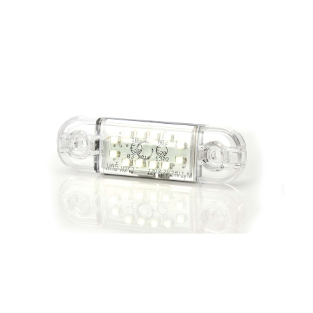 Strands Positionsljus Vit Slim 12 LED,9-36V IP68. E-Märkt. i gruppen Billjud / LED-Belysning / LED-lampor / Positionsljus hos BRL (872800345)