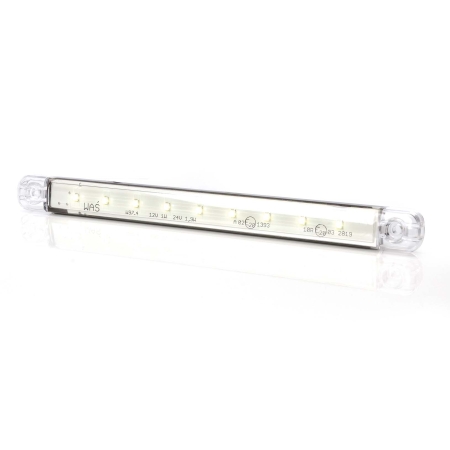 Strands Positionsljus Vit Slim 9 LED,9-36V IP68. E-Märkt. i gruppen Billjud / LED-Belysning / LED-lampor / Positionsljus hos BRL (872800348)