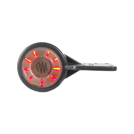 Strands Gummiarm Vit/Röd LED M. Platta,Klarglas. E-Märkt 12-24V i gruppen Billjud / LED-Belysning / LED-lampor / Extraljus hos BRL (872800373N)