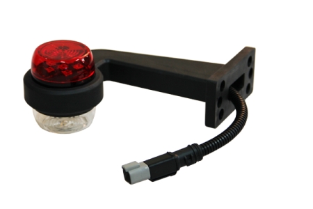 Strands Komplett Höger Gummiarm med positionsljus, vit och röd i gruppen Billjud / LED-Belysning / LED-lampor / Positionsljus hos BRL (872800420H)