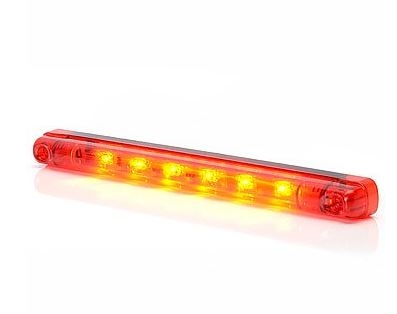 Strands Bromsljus Röd Lins 237mm i gruppen Billjud / LED-Belysning / LED-lampor / Bakljus hos BRL (872800682)
