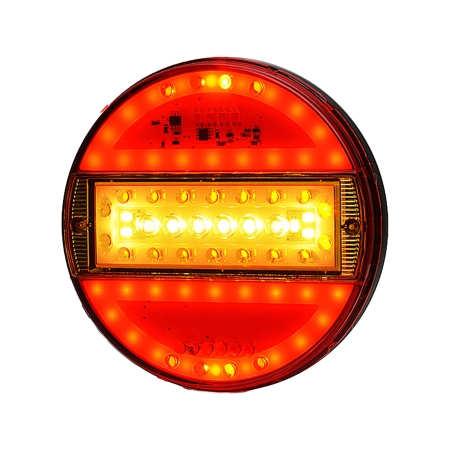 Strands Rund LED 5 Kammare 12-24V,142Mm Dia Färgad Lins i gruppen Billjud / LED-Belysning / LED-lampor / Bakljus hos BRL (872800742)