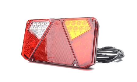 Strands Baklampa 5 Kammare LED Höger,12-24V DC Bak, Broms, Back, Dim, Blink i gruppen Billjud / LED-Belysning / LED-lampor / Bakljus hos BRL (872800916)