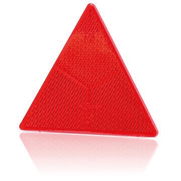 Strands Reflex Trekantig Röd (Släp),135X155Mm. Skruv PÅ Baksidan i gruppen Billjud / LED-Belysning / Monteringstillbehör / Reflexer hos BRL (872810638)
