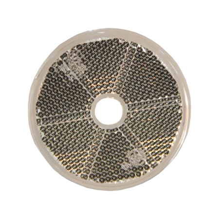 Strands Reflex Vit Rund 60Mm Med Hål. 4-Pack,E-Märkt.