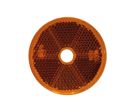 Strands Reflex Orange Rund 60Mm M. Hål 4-Pack,E-Märkt. i gruppen Billjud / LED-Belysning / Monteringstillbehör / Reflexer hos BRL (8728106524)