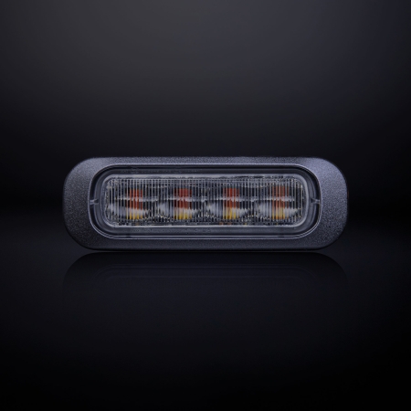 Strands Dark Knight Riktat Blixtljus Orange 4 LED Mörktonat Lins i gruppen Billjud / LED-Belysning / LED-lampor / Blixtljus hos BRL (872850402)