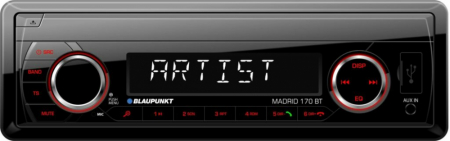 Blaupunkt Madrid 170 BT, bilstereo med Bluetooth i gruppen Billjud / Bilstereo / Enkeldin hos BRL Electronics (872MADRID170BT)