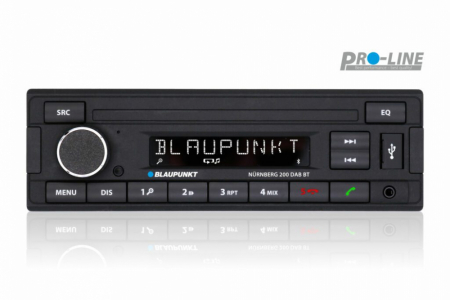 Blaupunkt Nürnberg 200 DAB BT, retro bilstereo med Bluetooth i gruppen Billjud / Bilstereo / Enkeldin hos BRL Electronics (872NB200)