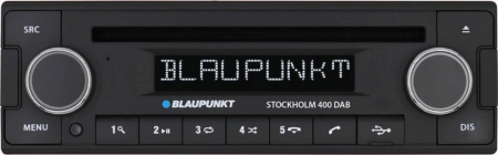 Blaupunkt Stockholm 400, retro bilstereo med Bluetooth och DAB+ i gruppen Billjud / Bilstereo / Enkeldin hos BRL Electronics (872STHLM400DAB)
