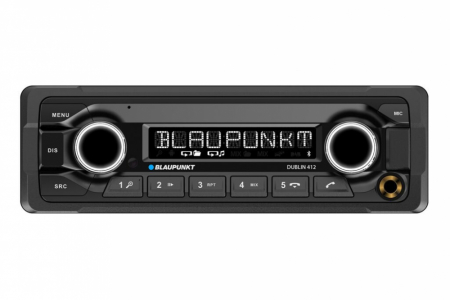 Blaupunkt Dublin 412, tålig stereo med Bluetooth och 3 par lågnivå i gruppen Billjud / Bilstereo / Enkeldin hos BRL (873DUBLIN412)