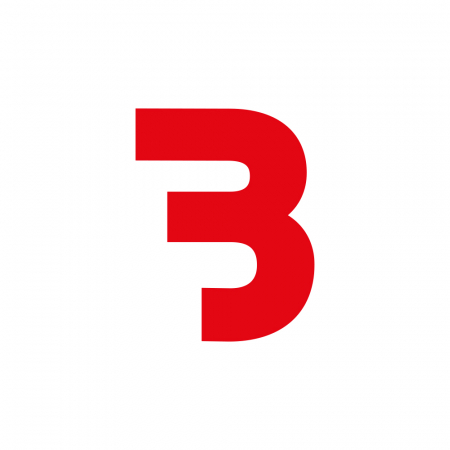 Bass Habit B-klistermärke 7x7cm, röd i gruppen Billjud / Tillbehör / Merchandise hos BRL Electronics (899BCR)