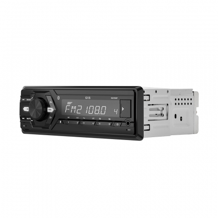 En bilstereo med Bluetooth, AUX, USB och tydlig display.