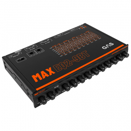 GAS MAX EQ2-9, 9-bands analog equalizer med Bluetooth i gruppen Billjud / Bilstereo / Enkeldin hos BRL Electronics (900MAXEQ29BT)