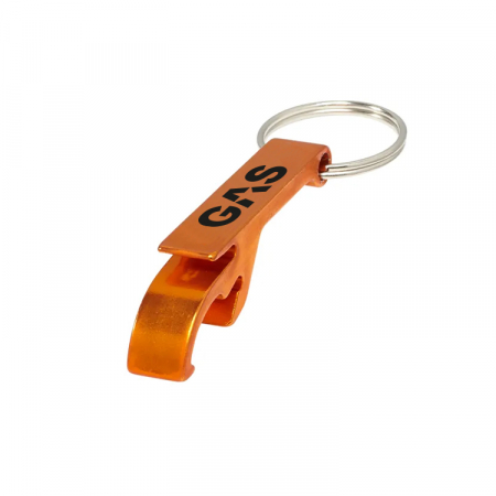 GAS nyckelring med kapsylöppnare, orange i gruppen Billyd / Tilbehør / Merchandise hos BRL Electronics (909KAPSYLGASO)
