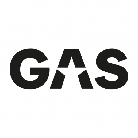 GAS-klistermärke 45x15.5cm, svart i gruppen Billjud / Tillbehör / Merchandise hos BRL Electronics (909LOGOCLB)