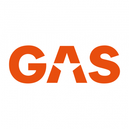 GAS-Klistremerke  45x15.5cm, oransje i gruppen Billyd / Tilbehør / Merchandise hos BRL Electronics (909LOGOCLO)
