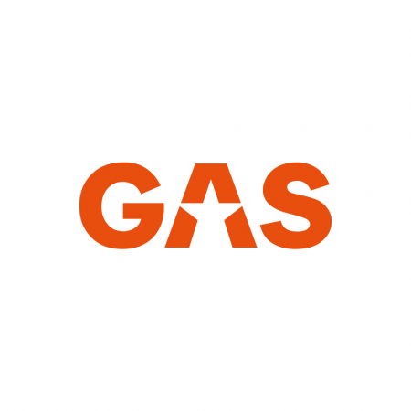 GAS-klistermärke 16x5.5cm, orange i gruppen Billjud / Tillbehör / Merchandise hos BRL Electronics (909LOGOCSO)
