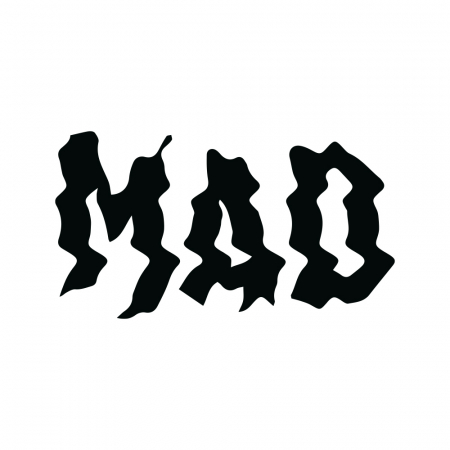 MAD 10x5.5cm, svart i gruppen Billyd / Tilbehør / Merchandise hos BRL Electronics (909MADCSB)