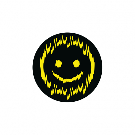 SHAKY 7x7cm, svart och gul i gruppen Billjud / Tillbehör / Merchandise hos BRL Electronics (909SHAKYFSYB)