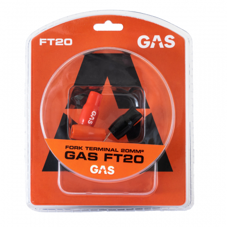 GAS gaffelkabelsko med täckskydd, 20mm² i gruppen Billjud / Slutsteg / Monteringstillbehör / Kabelskor hos BRL Electronics (910FT20)