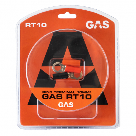 Ringkabelsko med täckskydd, 10mm² från GAS i förpackning.