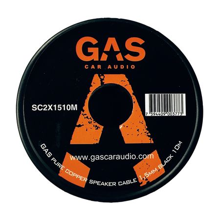 GAS högtalarkabel 2x1,5mm2 10m svart i gruppen Hemmaljud / Kablar / Högtalarkabel hos BRL (910SC2X1510M)