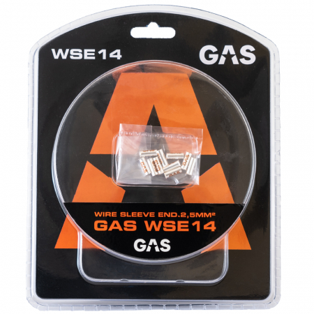 GAS 10-pack änd-/kabelhylsor, 2.5mm²-kabel i gruppen Billjud / Tillbehör / Monteringstillbehör hos BRL Electronics (910WSE14)