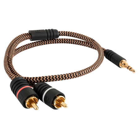 Proson Arctic 3.5mm-2x RCA-hane, 0.5 meter i gruppen Billyd / Smartphone til bilen  / Tilbehør til mobilen hos BRL Electronics (991AR352RCA05)