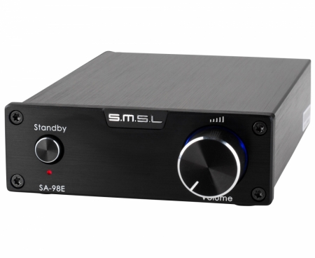 SMSL Audio SA98E miniförstärkare, svart i gruppen Hemmaljud / Förstärkare / Stereoförstärkare hos BRL Electronics (993SA98E)