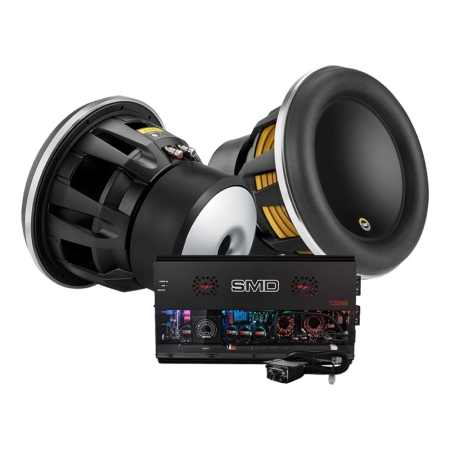 2-pack JL Audio 12W7AE-3 med DS18 SMD-5000.1D, baspaket i gruppen Paketlösningar / Paket för bilen / Baspaket hos BRL (SET12W7AE3PKT1)