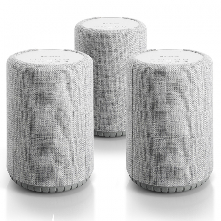3-Pack Audio Pro A10 aktiv Wifi-högtalare, ljusgrå i gruppen Hemmaljud / Högtalare / WiFi-högtalare hos BRL (SET3X287A10LGR)