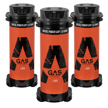 3-pack GAS CC1FD Strömkondensator 1.0F Standard i gruppen Billjud / Tillbehör / Strömkondensatorer  hos BRL Electronics (SET3XCC1FD)