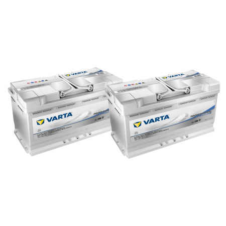 Batteripaket, 2 stycken Varta DP AGM 850A 95Ah, startbatteri i gruppen Billjud / Tillbehör / Batterier hos BRL Electronics (SET418840095085V)