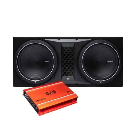 Rockford Fosgate P1-2x12 & GAS BEAT 500.1 i gruppen Paketlösningar / Paket för bilen / Baspaket hos BRL (SET510P12X5001)