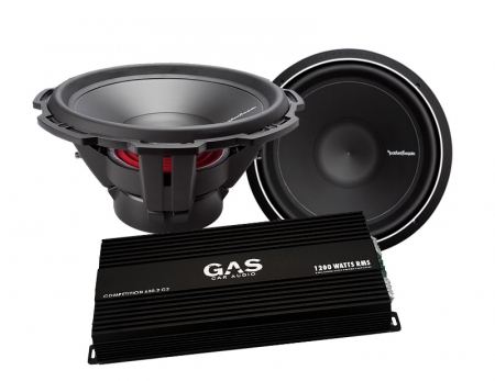 GAS Competition 600.2 + 2st Rockford Fosgate P2D415 i gruppen Paketlösningar / Paket för bilen / Baspaket hos BRL (SET900COMP6002PKT1)