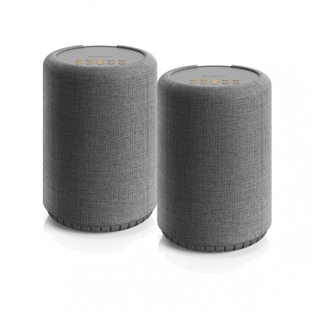 2-pack Audio Pro A10 MKII W, kompakt multiroom-högtalare med WiFi, mörkgrå i gruppen Nyheter hos BRL (SETA10MKIIWPKT2)