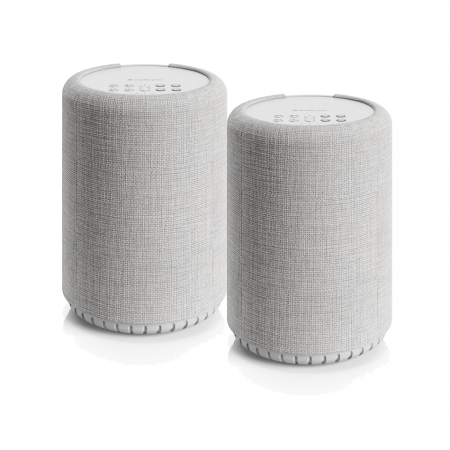 2-pack Audio Pro A10 MKII W, kompakt multiroom-högtalare med WiFi, ljusgrå i gruppen Nyheter hos BRL (SETA10MKIIWPKT3)