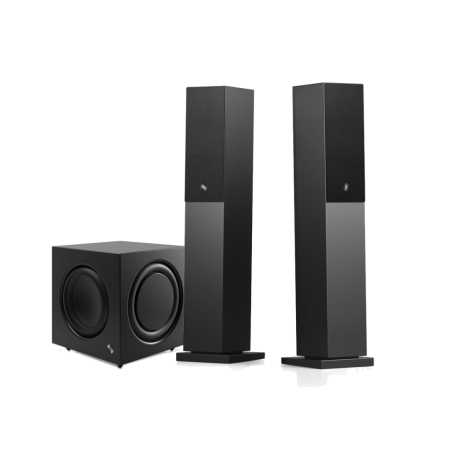 Audio Pro A38 W med SW-10 2.1 stereopaket, svart i gruppen Paketlösningar / Paket för hemmet / Stereopaket hos BRL (SETA38WPKT1)