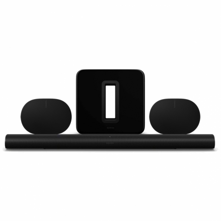 Sonos Arc Ultra 5.1.4-paket med subwoofer och surroundhögtalare, svart i gruppen Hemmaljud / Högtalare / Soundbars hos BRL Electronics (SETARCULTRAPKT1)