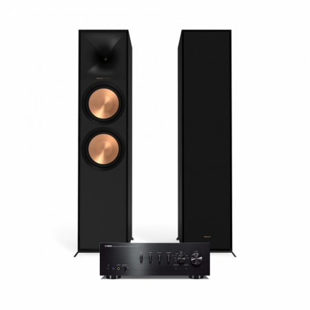 Yamaha A-S701 & Klipsch R-800F stereopaket, svart i gruppen Paketlösningar / Paket för hemmet / Stereopaket hos BRL Electronics (SETAS701PKT3)