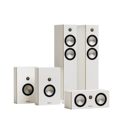 Monitor Audio Bronze 300 7G 5.0 högtalarpaket, vitt i gruppen Paketlösningar / Paket för hemmet / Högtalarpaket hem hos BRL (SETB3007GPKT5)