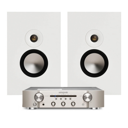 Marantz PM6007 med Monitor Audio Bronze On-Wall 7G i vitt, stereopaket i gruppen Paketlösningar / Paket för hemmet / Stereopaket hos BRL (SETBONWALL7GPKT4)