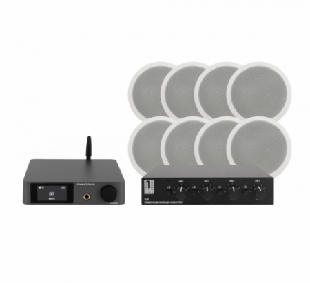 Dynavoice CA802BT med System One SC4B högtalarväxel & System One IC620, 4 par i gruppen Paketlösningar / Paket för hemmet / Multiroompaket hos BRL Electronics (SETCA802BTPKT17)