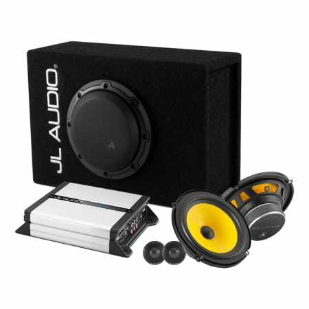 JL Audio CP106LG-W3v3 1x6.5 med C1-650 & JD400/4, helhetspaket i gruppen Paketlösningar / Paket för bilen / Helhetspaket hos BRL (SETCP106LGW3V3PKT2)