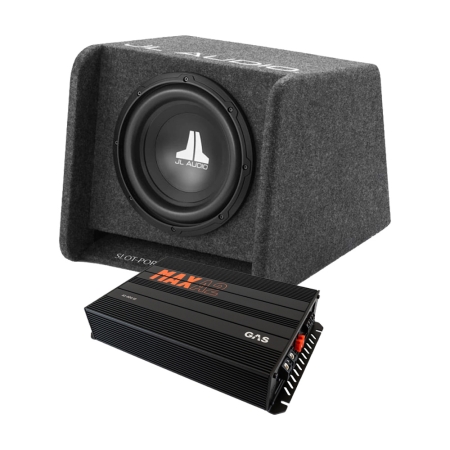 JL Audio CP110-W0v3 med GAS MAX A2-800.1D, baspaket i gruppen Paketlösningar / Paket för bilen / Baspaket hos BRL (SETCP110W0V3PKT1)