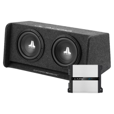 JL Audio CP210-W0v3 med JD500/1, baspaket i gruppen Paketlösningar / Paket för bilen / Baspaket hos BRL (SETCP210W0V3PKT1)
